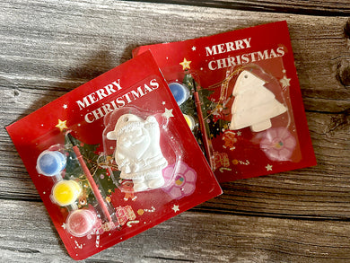 Ceramic ornament kit with paint