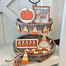 Candy Corn Tiered Tray Set